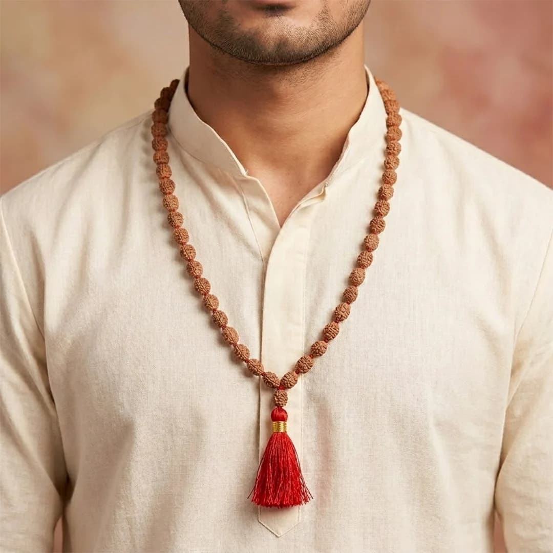 2 Mukhi Rudraksha Mala