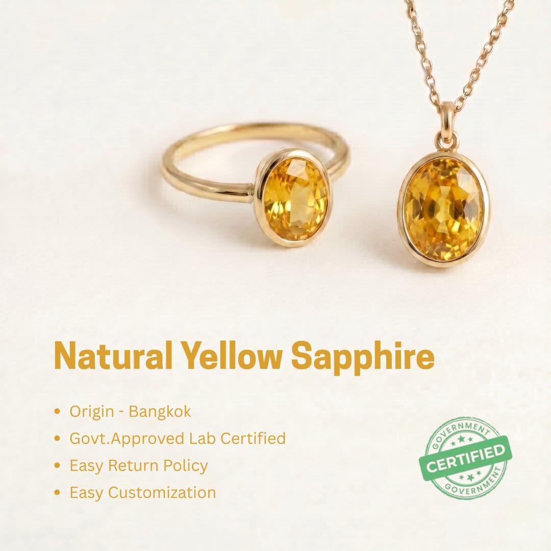Yellow Sapphire | 7.75 Ratti