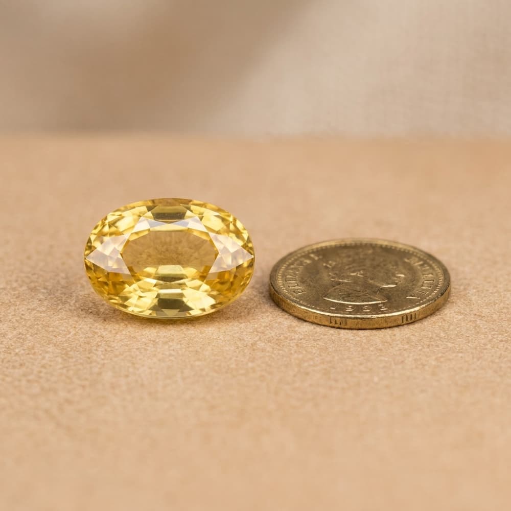 Yellow Sapphire (Pukhraj) Loose Gemstone — additional view